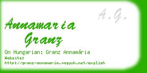 annamaria granz business card